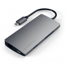 USB-C multifunkcionāls adapteris: Space Grey (SATECHI)