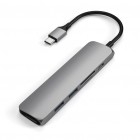USB-C Multifunkcionāls adapteris Satechi Slim / Space Grey