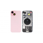 iPhone 15 Aizmugurējais stikls ar rāmi: Pink