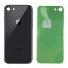 iPhone 8 Aizmugurējais stikls: Melns