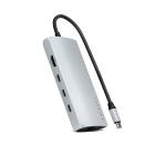 Satechi USB-C Multiport Adapter 8K ar Ethernet V3 - Silver: Jauns